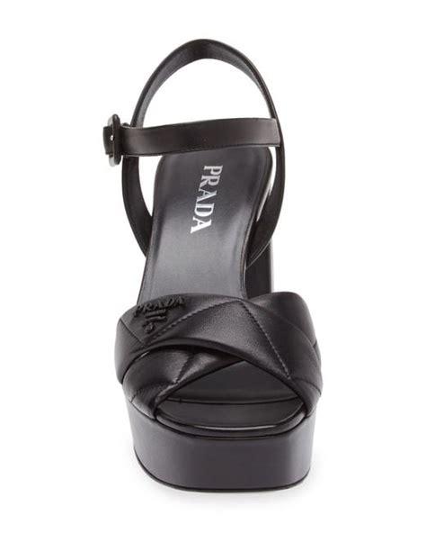 prada transparent sandals|prada diagram platform sandal.